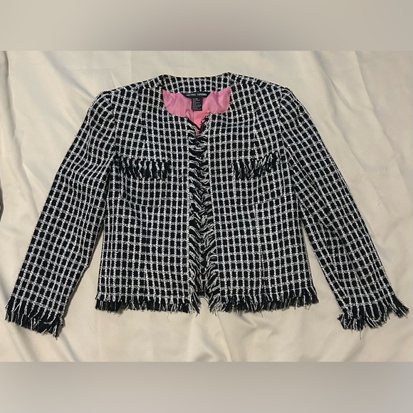 Nicole Jackets & Blazers - Vintage Nicole Studio Black & White Checkered Blazer - Size 12P